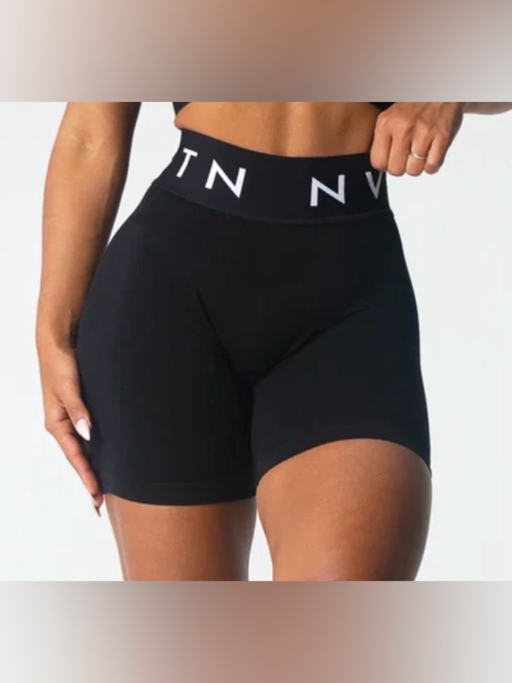 NVGTN Black Sport Seamless Shorts